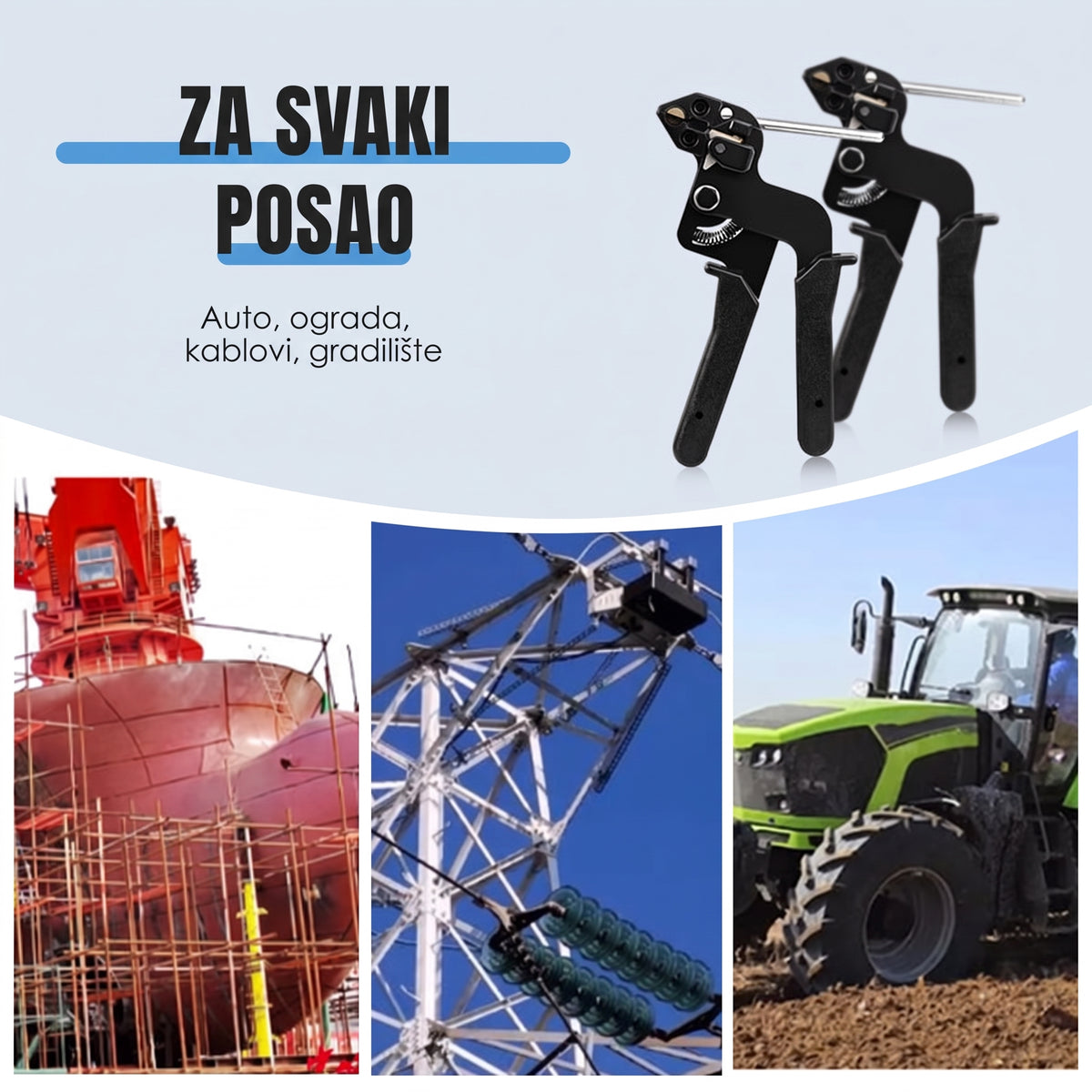 Za auto, ogradu, kablove i gradilište