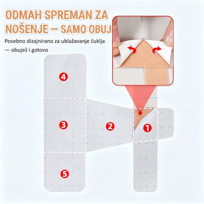 Traka za čukljeve — udobna kineziološka traka, elastična, hipoalergena - SET OD 20