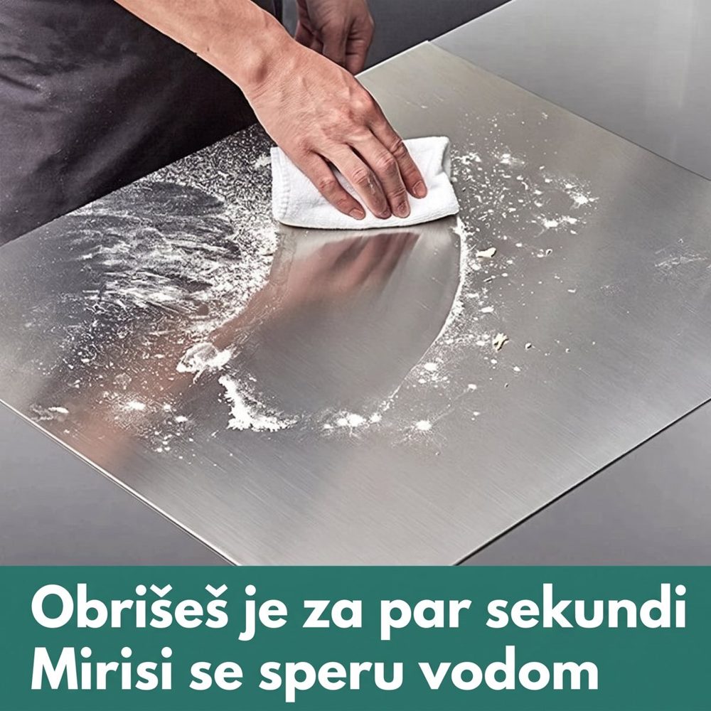 Brisanje daske krpom